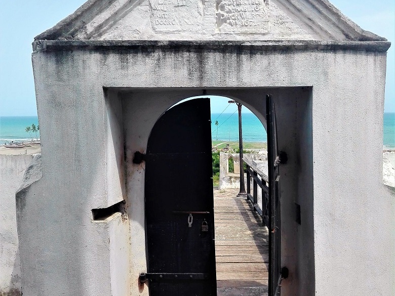 Dutch Fort St Jago, Elmina, Ghana, entrance gate